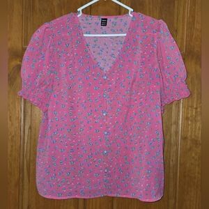 Floral Pink Top